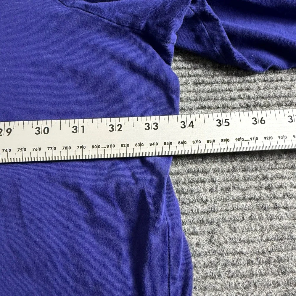 Polo Ralph Lauren Mens 6XB Purple Long Sleeve Pocket T-Shirt Red Pony Cotton